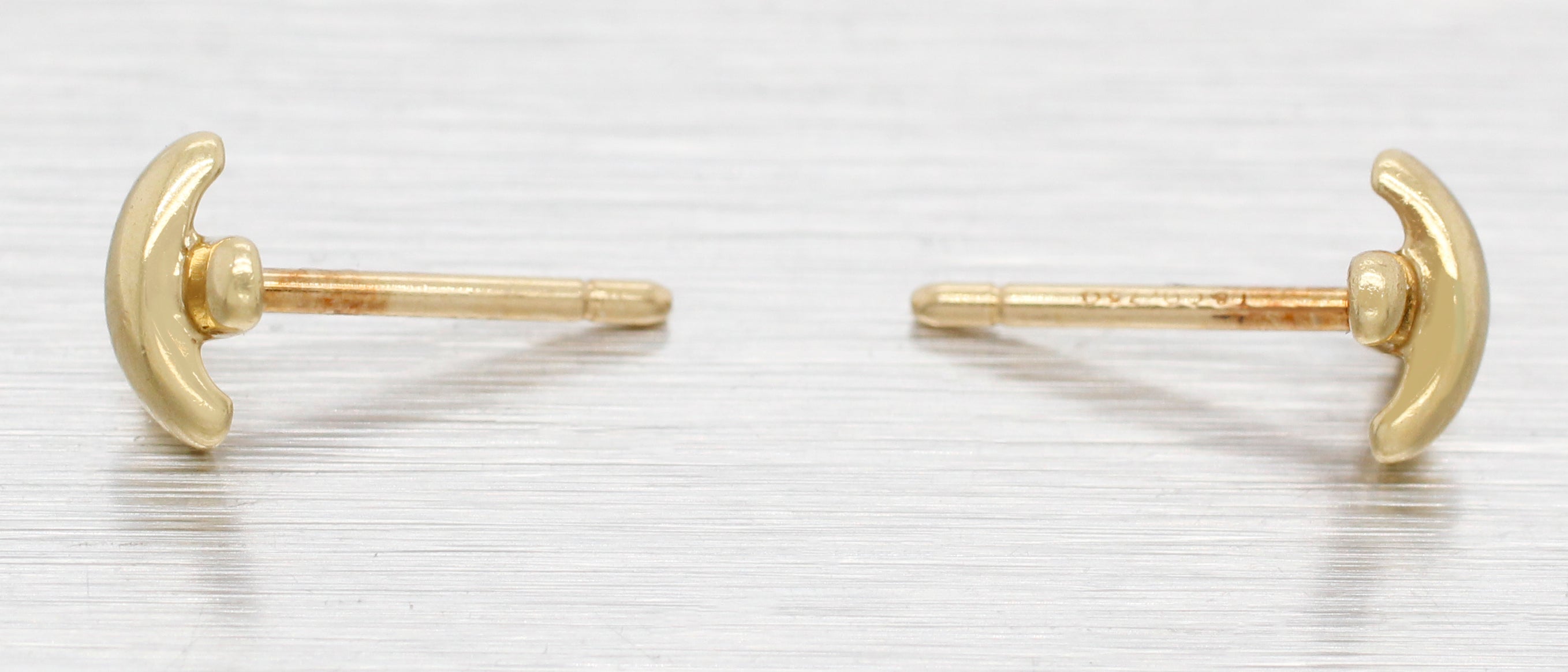 Tiffany & Co. 18k Cross Stitch Stud Earrings - Small 750 Yellow