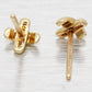 Tiffany & Co. 18k Cross Stitch Stud Earrings - Small 750 Yellow Gold 'X'