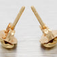 Tiffany & Co. 18k Cross Stitch Stud Earrings - Small 750 Yellow Gold 'X'