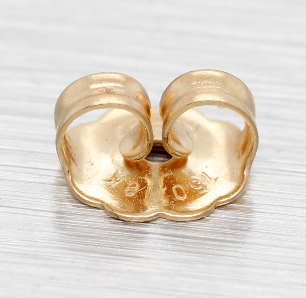 Tiffany & Co. 18k Cross Stitch Stud Earrings - Small 750