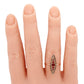 Antique Art Nouveau Garnet & Pearl Marquise Cocktail Ring - 14k Rose Gold