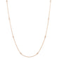 Modern Designer 0.30ctw Diamond Station Necklace - 14k Rose Gold - 18"
