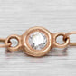 Modern Designer 0.30ctw Diamond Station Necklace - 14k Rose Gold - 18"