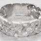 Antique Art Deco 1 ctw Diamond Braided Men's Wedding Band Ring - 14k White Gold