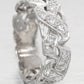 Antique Art Deco 1 ctw Diamond Braided Men's Wedding Band Ring - 14k White Gold