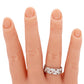 Antique Art Deco 1 ctw Diamond Braided Men's Wedding Band Ring - 14k White Gold
