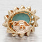Vintage Turquoise Cabochon Stud Earrings - 14k Yellow Gold
