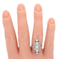 Antique Art Deco 1 ctw Diamond & Sapphire Marquise Cocktail Ring 14k White Gold