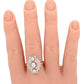 Antique Art Deco 1.40ctw Diamond Rectangular Cocktail Ring - 18k White Gold