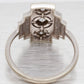 Antique Art Deco 1.40ctw Diamond Rectangular Cocktail Ring - 18k White Gold