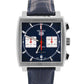 NEW PAPERS Tag Heuer Monaco BLUE Leather Stainless Steel 39mm CBL2111.FC6453 BOX