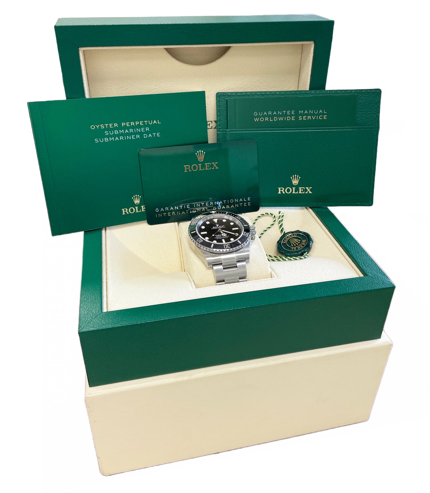 NEW APRIL 2024 PAPERS Rolex Submariner No-Date 41mm Black Ceramic 124060 BOX