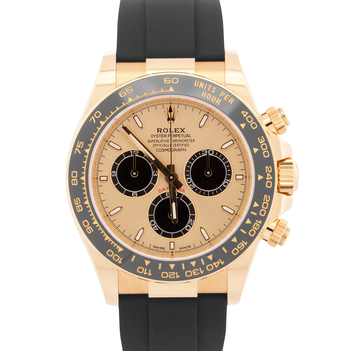 NOS 2024 PAPERS Rolex Daytona Oysterflex PIKACHU Champagne 18K 126518 LN BOX
