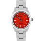 RSC PAPERS Rolex Oyster Perpetual 31 Steel Coral Red 31mm 277200 Watch BOX