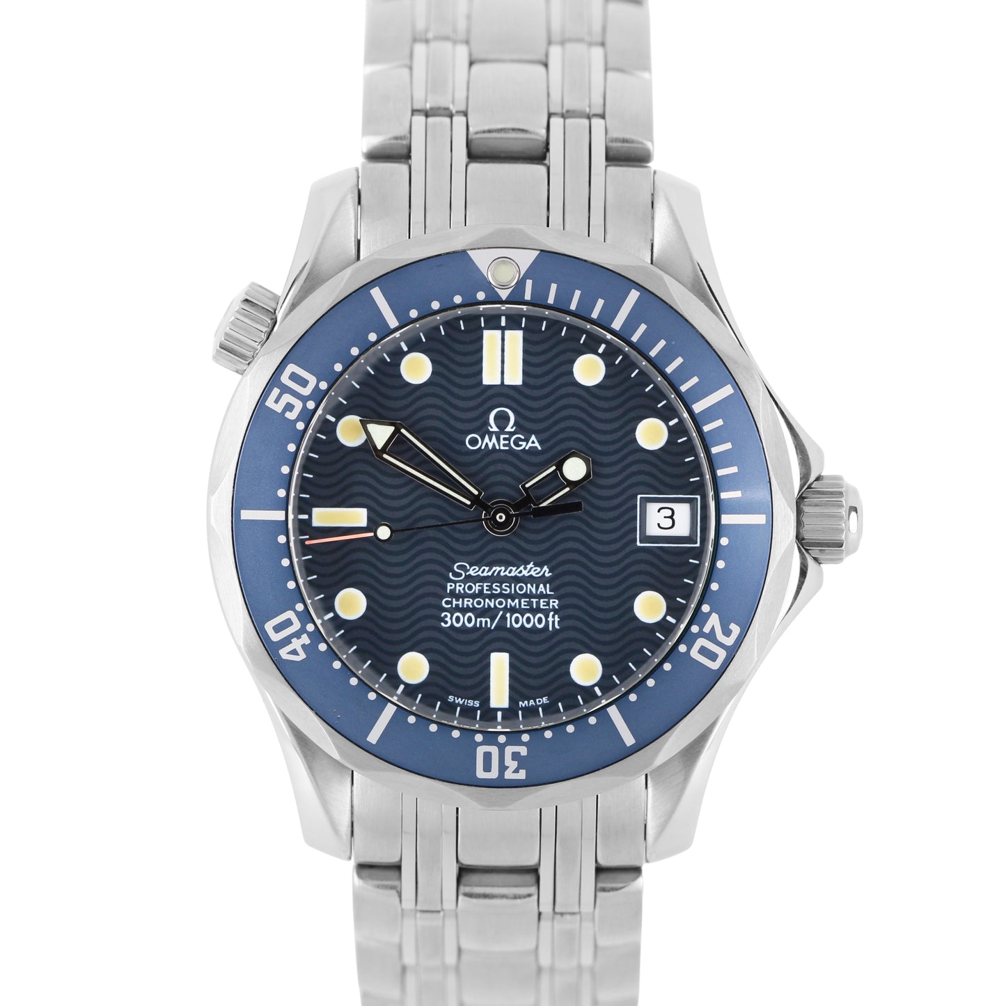 Omega, Omega Seamaster, Seamaster, Omega Midsize, Midsize, Omega James Bond, James Bond, Omega 2551.80.00, Omega 25518000, 2551.80.00, 25518000, Omega Blue Wave, Blue Wave