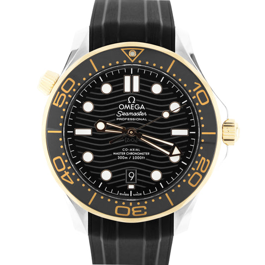 Omega, Omega Seamaster, Seamaster, Omega Two-Tone, Two Tone Omega, Omega 210.22.42.20.01.001, 210.22.42.20.01.001, 21022422001001, Omega Black Wave