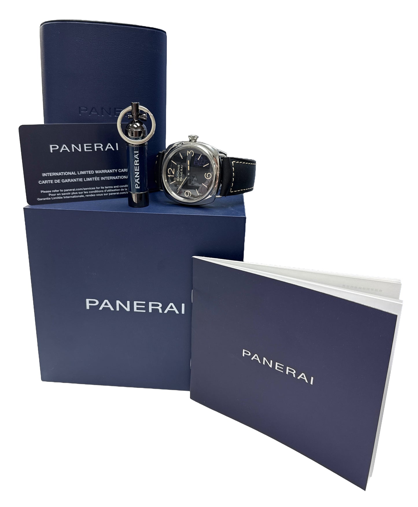 2024 PAPERS Panerai Radiomir PAM 1382 BLACK Leather 45mm Watch PAM01382 BOX