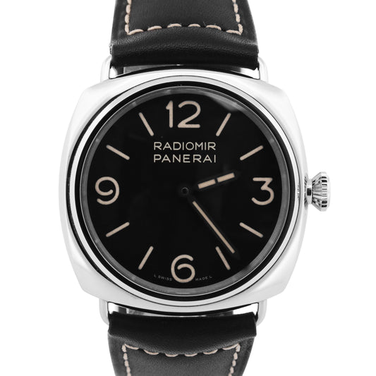 2024 PAPERS Panerai Radiomir PAM 1382 BLACK Leather 45mm Watch PAM01382 BOX