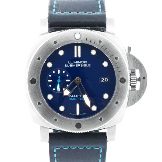 2018 Panerai Luminor Sumbersible BMG-Tech PAM00692 Blue Titanium 47mm Box Papers