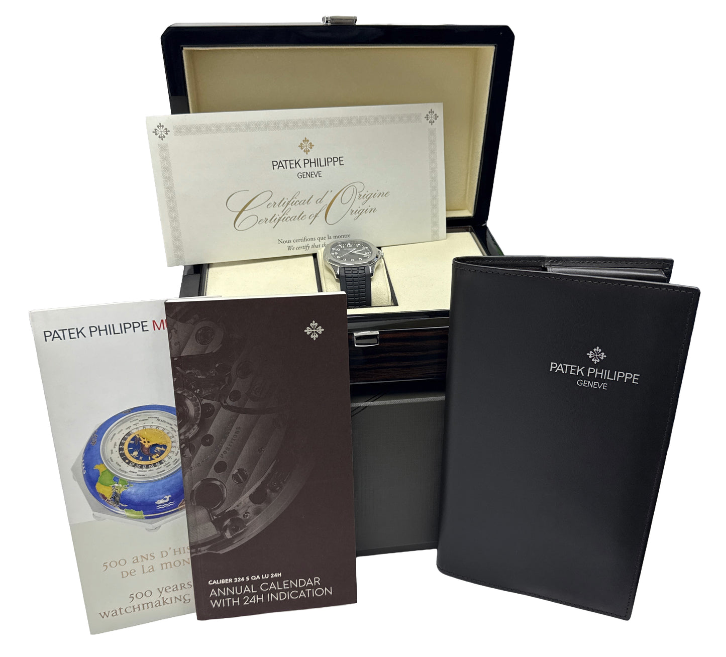 2021 PAPERS Patek Philippe Aquanaut 40.8mm BLACK Stainless Steel 5167A-001 BOX