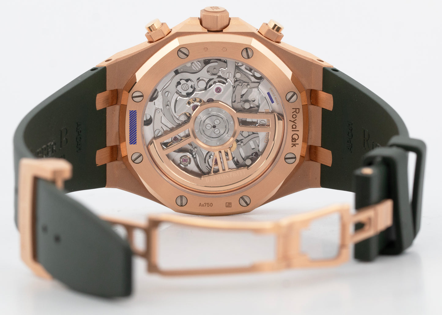 Audemars Piguet Royal Oak Chrono Green 18K Rose Gold 41mm Watch 26240OR B+P