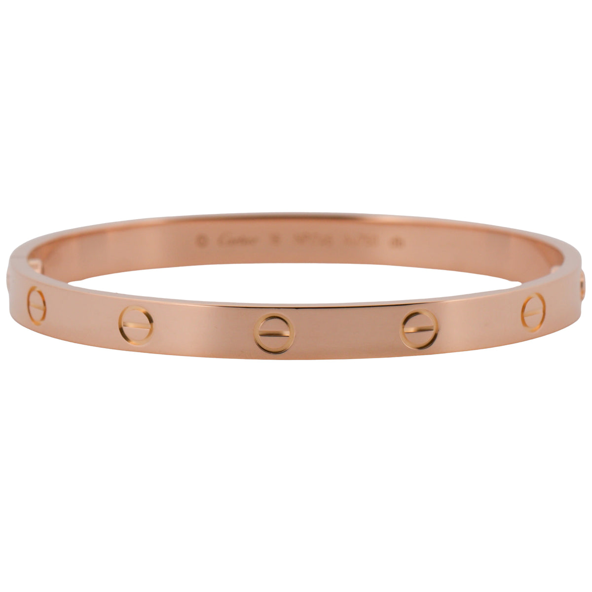 2021 Cartier Love Bracelet Size 18 18K Rose Gold Box Papers