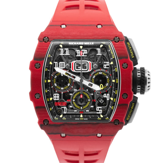 PAPERS Richard Mille RM11-03 Red Quartz Carbon RM011-03 FQ TPT Limited Watch B+P
