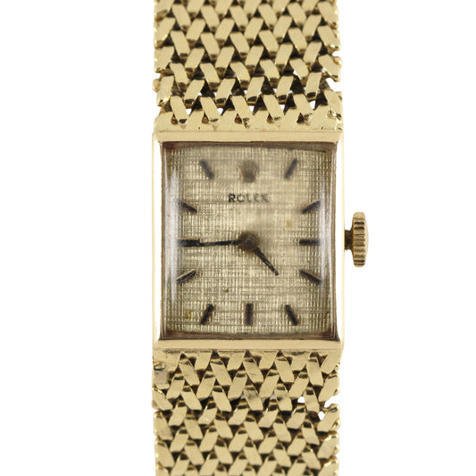 Rolex, Rolex Dress Watch, Rolex Dress, Dress Watch, Rolex Cocktail, Rolex Cocktail Watch, Cocktail Watch, Rolex 14k Yellow Gold, Rolex Linen Dial