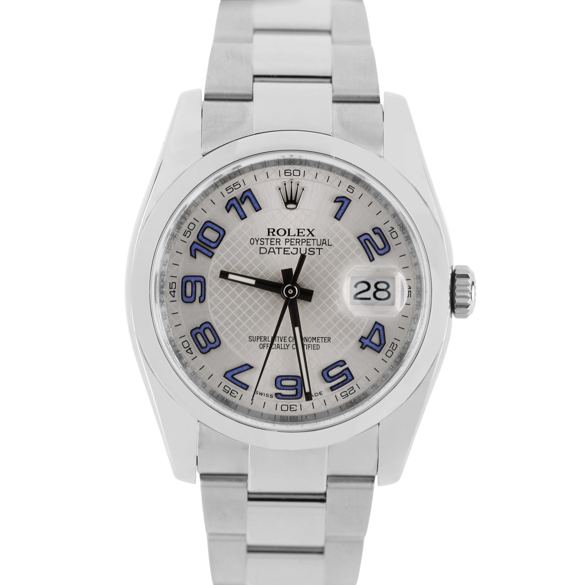 Rolex, Rolex Datejust, Datejust, Rolex Datejust 36, Datejust 36, Rolex Silver Concentric, Silver Concentric, Concentric, Rolex Blue Arabic, Blue Arabic, Rolex 116200, 116200 