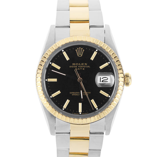 Rolex, Rolex Date, Date, Rolex Engine Turned, Engine Turned, Rolex Two-Tone, Rolex Two Tone, Two-Tone, Two Tone, Rolex 15053, 15053