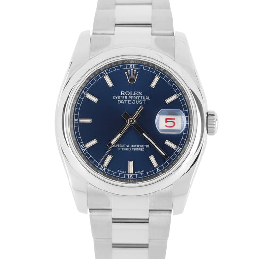 Rolex, Rolex Datejust, Datejust, Rolex Datejust 36, Datejust 36, Rolex 36, Rolex Datejust Blue, Blue Datejust, Rolex Datejust Red Roulette, Rolex Red Roulette, Red Roulette, Rolex 116200, 116200