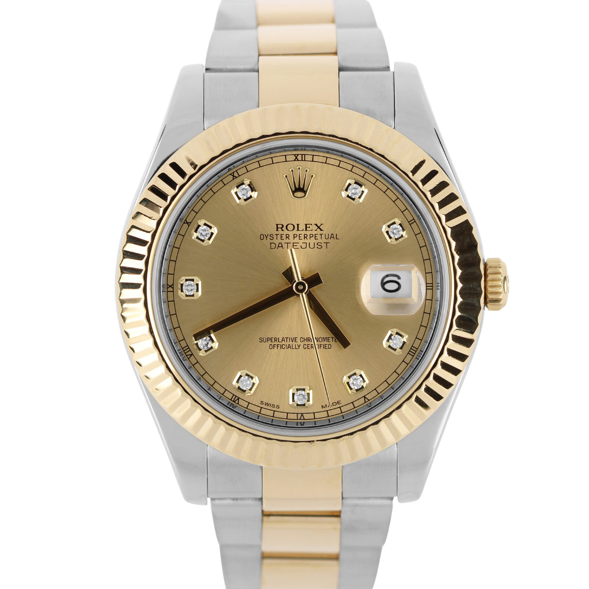 Rolex, Rolex Datejust, Datejust, Rolex Datejust II, Datejust II, Rolex Datejust 2, Datejust 2, Rolex 116333, 116333, Rolex Two-Tone, Two Tone Datejust, Rolex Champagne Diamond, Champagne Diamond Dial, Rolex Diamond