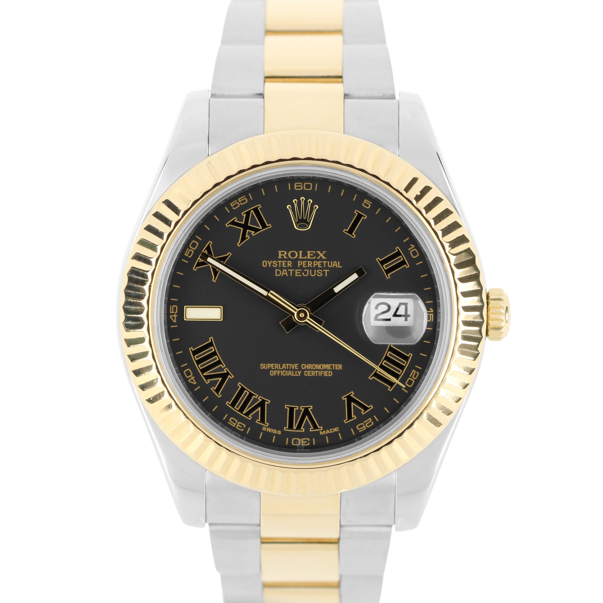 Rolex, Rolex Datejust, Datejust, Rolex Datejust II, Datejust II, Rolex Two-Tone, Two-Tone, Rolex Matte Black, Matte Black, Rolex Matte Black Roman Numeral, Roman Numeral, Rolex Roman Numeral, Rolex 116333  116333