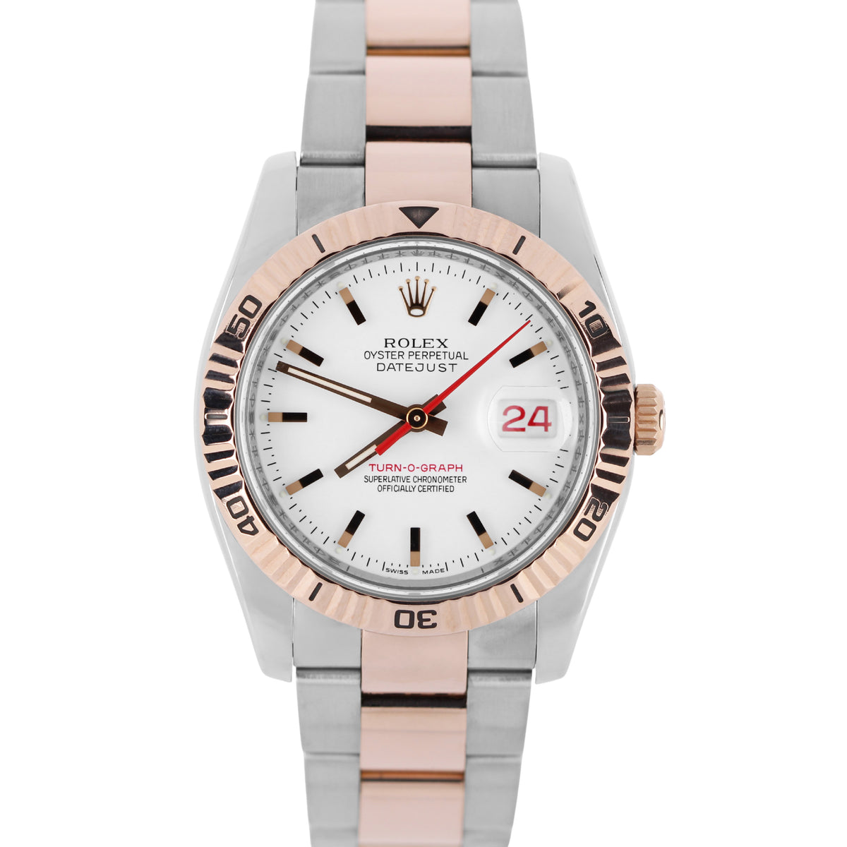 Rolex, Rolex Datejust, Datejust, Rolex Turn-O-Graph, Turn-O-Graph, Rolex Thunderbird, Thunderbird, Rolex 116261, 116261, Rolex Tw0-Tone, Two-Tone Rolex 18k Rose Gold, 18k Rose Gold, Two-Tone Rose Gold