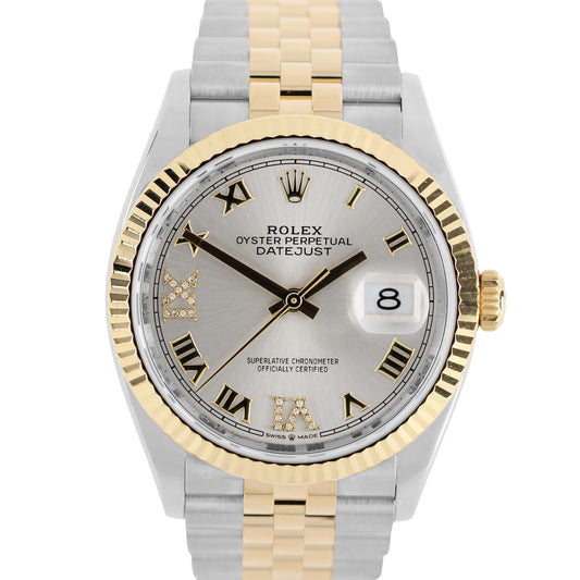 Rolex, Rolex Datejust, Datejust, Rolex Two-Tone, Two-Tone Datejust, Silver Datejust, Datejust Roman Numeral, Datejust DIAMOND, DIAMOND Roman Numeral, Rolex 126233, 126233