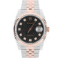 Rolex, Rolex Datejust, Datejust, Rolex Two-Tone, Rolex Rose Gold, Rolex Jubilee, Rolex Black Jubilee, Black Jubilee Dial, Rolex Black Jubilee Diamond, Black DIAMOND, Jubilee Diamond, Rolex 116231, 116231