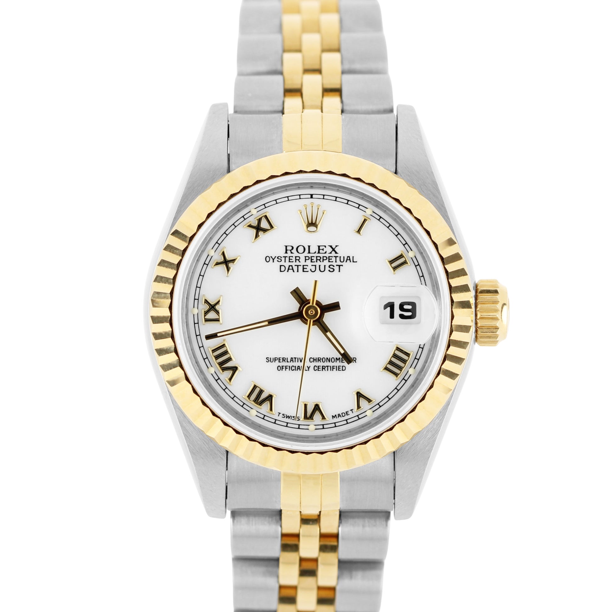 Rolex, Rolex Datejust, Datejust, Rolex Two-Tone, Two-Tone Datejust, Rolex White Roman, Datejust White Roman, Rolex 69173, 69173