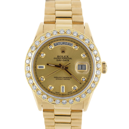 Rolex, Rolex Day-Date, Day-Date, Day Date, Rolex gold, Rolex President, Rolex Day-Date President, Day-Date President, President,  Rolex DIAMOND, Rolex DIAMOND Dial, Rolex DIAMOND Bezel, Rolex 18038, 18038