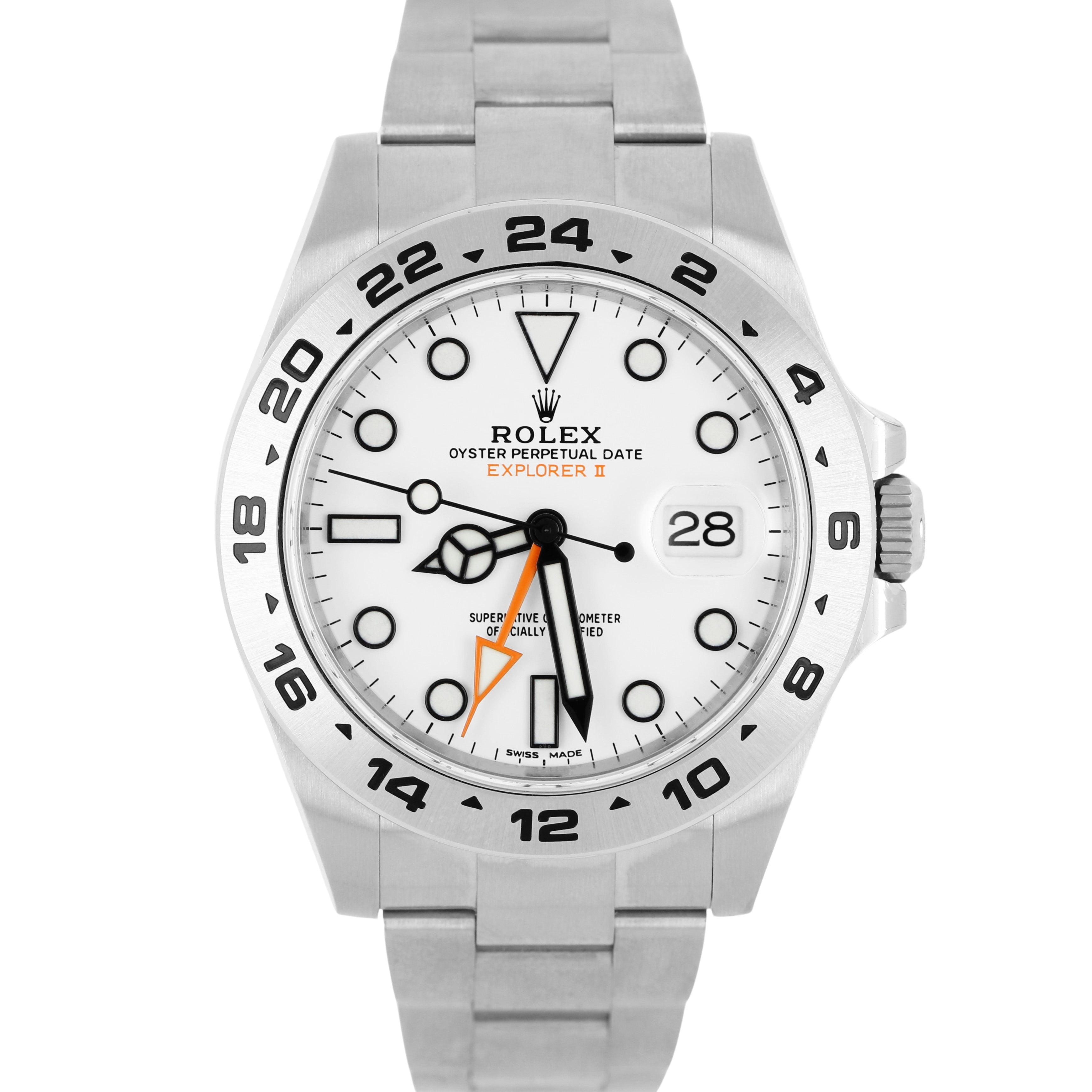 Flowerページ 2019 PAPERS UNPOL. Rolex Explorer II Polar White Orange 42mm