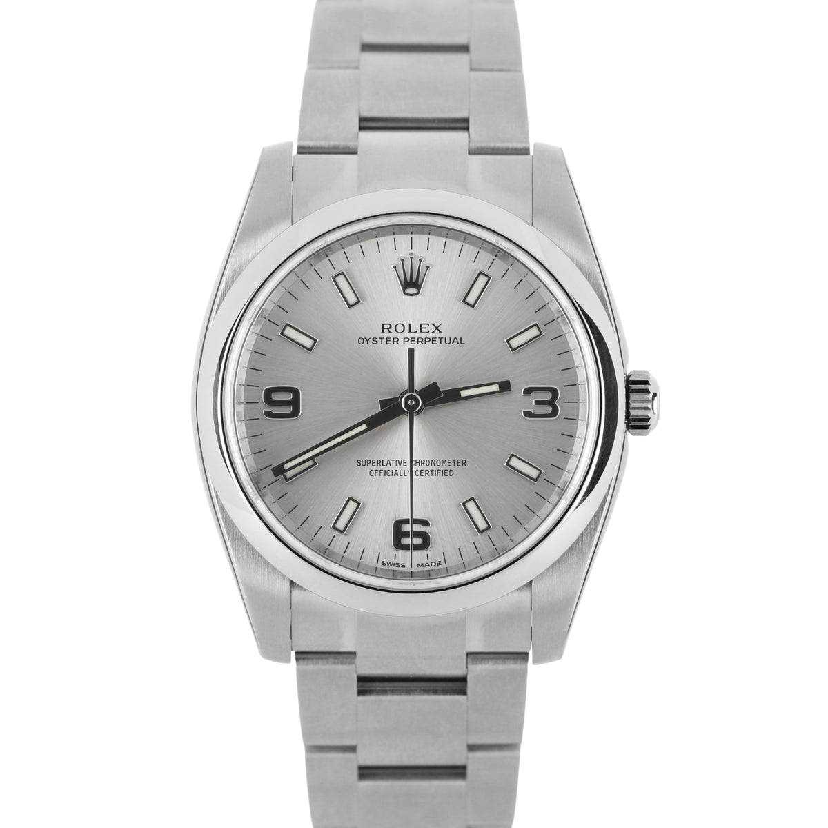 Rolex, Rolex OP, OP, Rolex Oyster, Oyster, Rolex Oyster Perpetual, Oyster Perpetual, Perpetual, Rolex 114200, 114200, Silver Rolex Silver OP, Silver Oyster Perpetual, Silver, NOS, New Old Stock, Rolex NOS, Rolex New Old Stock, Stickered, Stickered Rolex