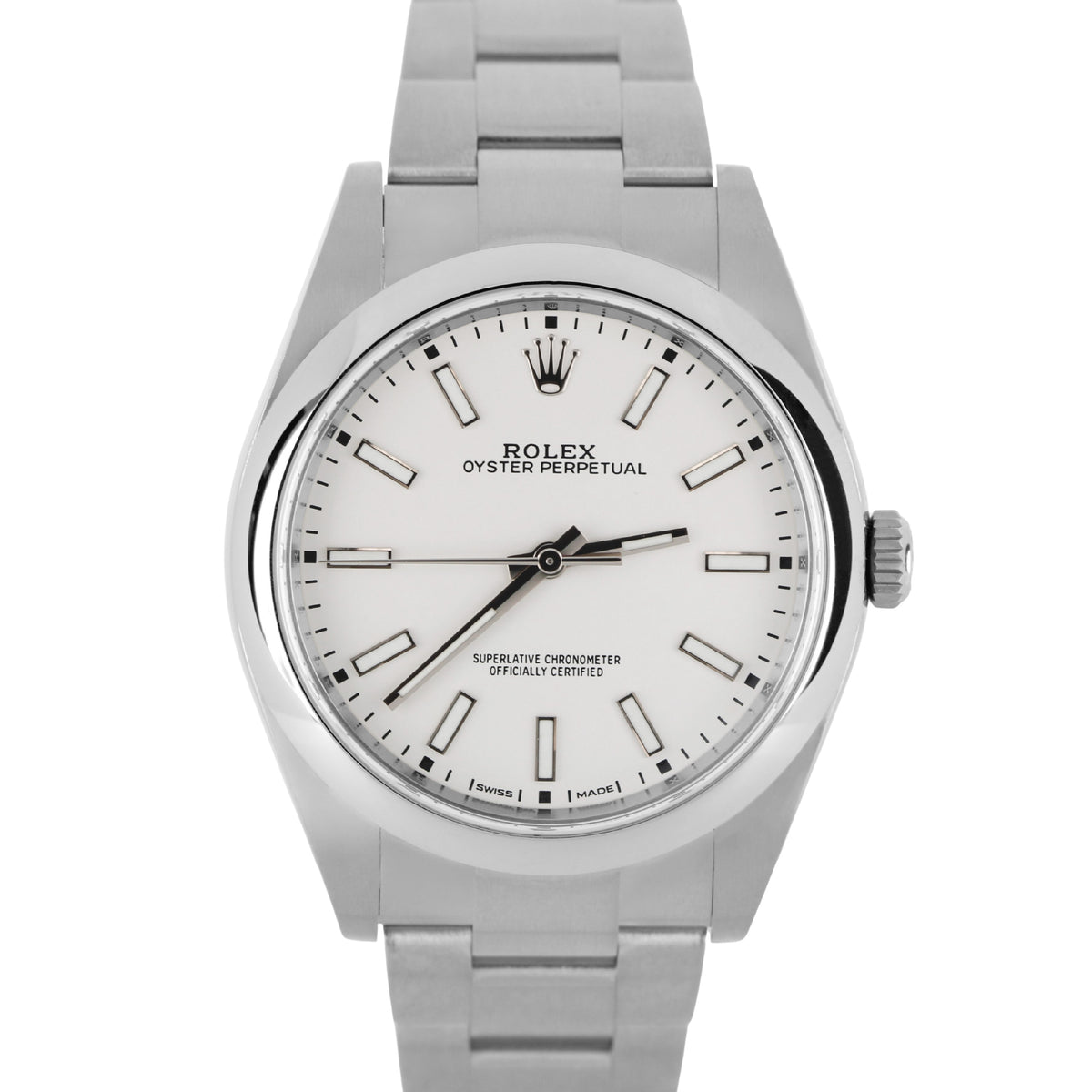 Rolex, Rolex OP, OP, Rolex Oyster, Oyster, Rolex Oyster Perpetual, Oyster Perpetual, Rolex 114300, 114300, Rolex Matte White Dial, Rolex Matte White, Matte White, Matte White Dial