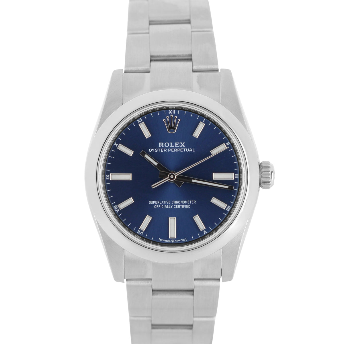 Rolex, Rolex OP, OP, Rolex Oyster Perpetual, Oyster Perpetual, Rolex OP Blue, Rolex Oyster Perpetual Blue, Blue OP, Blue Oyster Perpetual, Rolex 124200, 124200