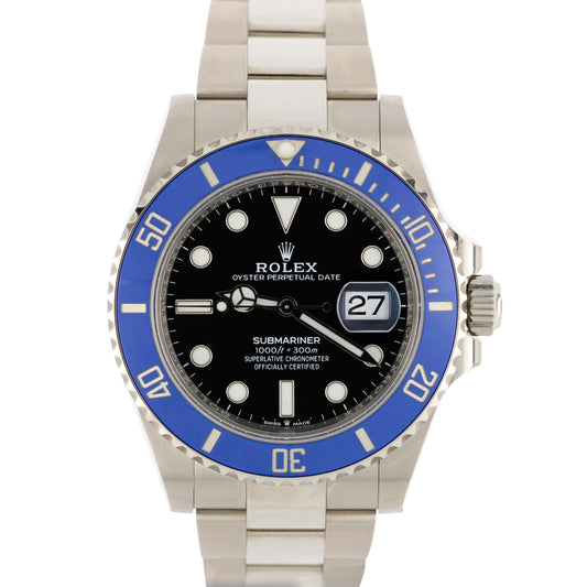 Rolex, Rolex Submariner, Rolex Submariner 18k Gold, Submariner, Gold Submariner, White Gold Rolex, White Gold Submariner, Rolex Cookie Monster, Cookie Monster, Submariner Cookie Monster, Rolex Blue Black, Blue Black Cookie Monster, Rolex 126619, 126619