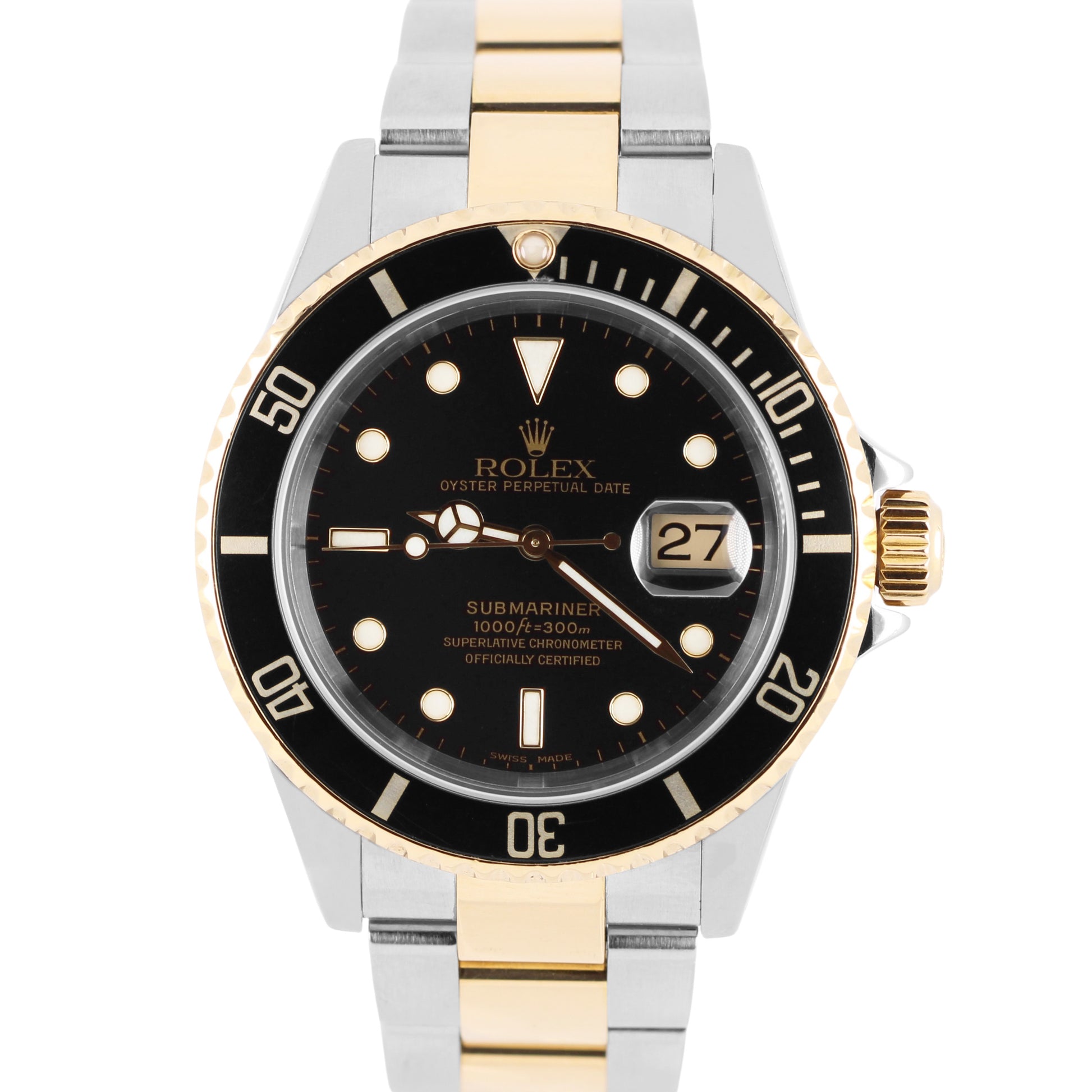Rolex, Rolex Submariner, Submariner, Rolex Submariner Date, Submariner Date, Rolex Two-Tone, Two-Tone Submariner, Black Submariner, Rolex 16613, 16613