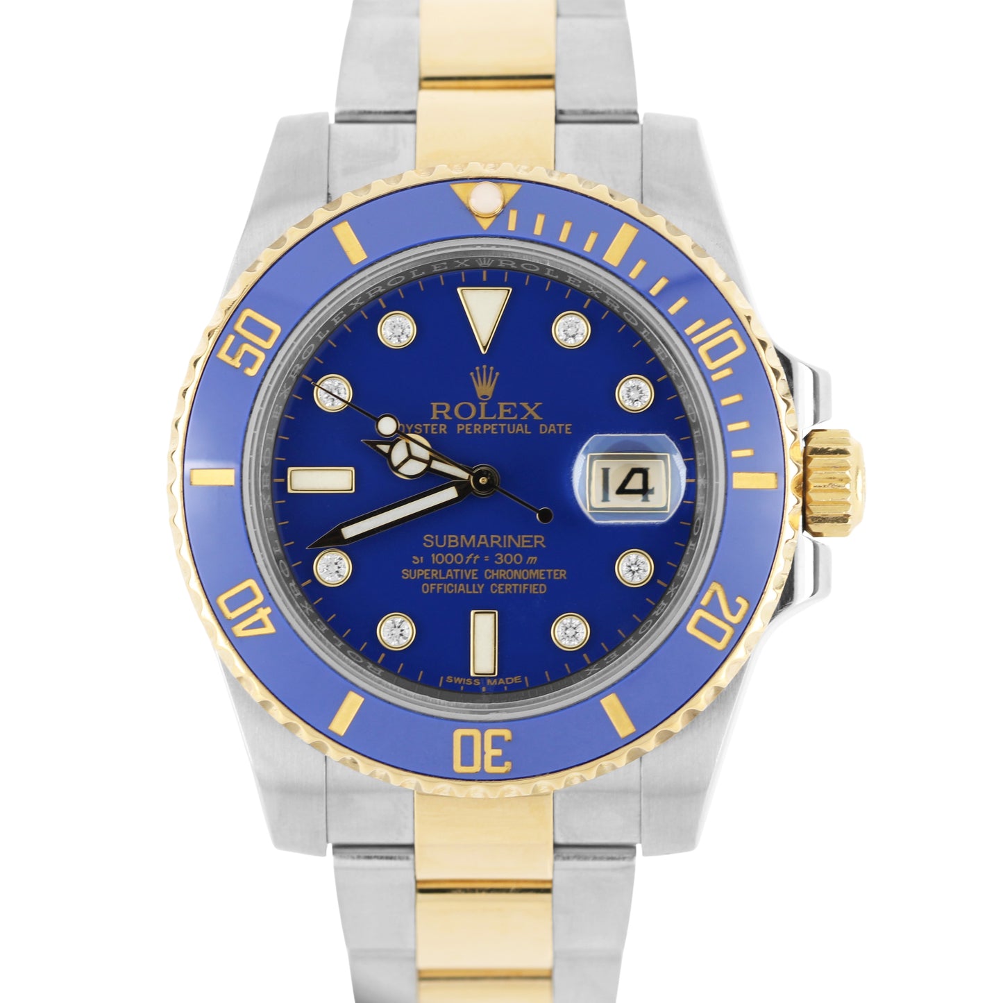 Rolex, Rolex Submariner, Submariner, Rolex Submariner Date, Submariner Date, Rolex Two-Tone, Two-Tone Submariner, Bluesy, Rolex Bluesy, Rolex Blue Submariner, Blue Sub, Rolex DIAMOND, DIAMOND Submariner, Rolex 116613, 116613, Rolex Serti, Serti