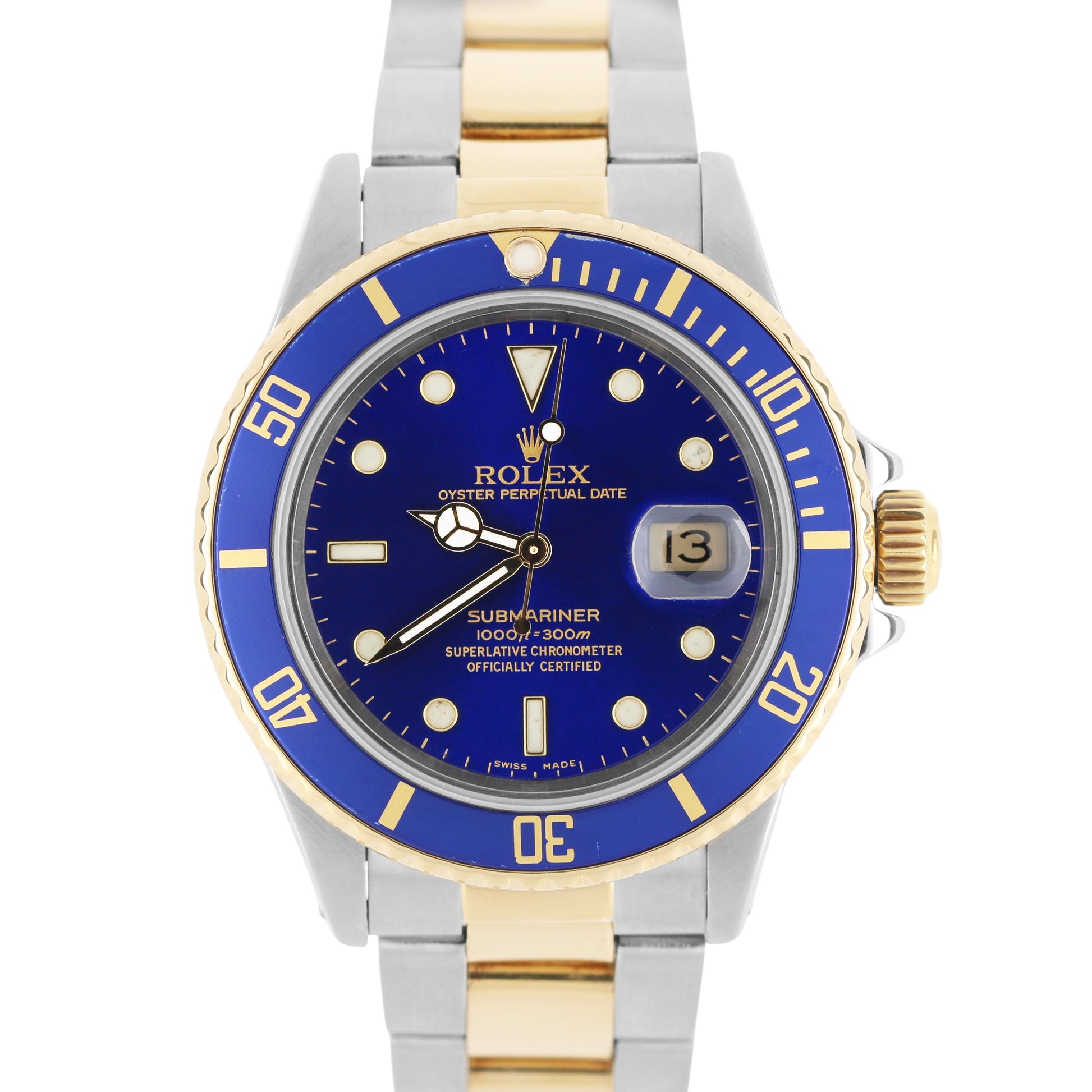 Rolex, Rolex Submariner Date, Submariner Date, Rolex Submariner, Submariner, Rolex Two-Tone Submariner, Two-Tone Submariner, Rolex Blue Submariner, Bluesy, Blue Submariner, Rolex 16803, 16803