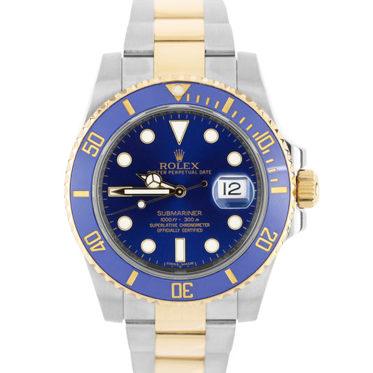 Rolex, Rolex Submariner, Submariner, Rolex Submariner Date, Submariner Date, Rolex Two Tone, Rolex Blue Sub, Rolex Bluesy, Bluesy, Rolex 116613, 116613