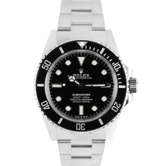 Rolex, Rolex Submariner, Submariner, Submariner o Date, Rolex No Date, Black Submariner, Rolex 124060, 124060