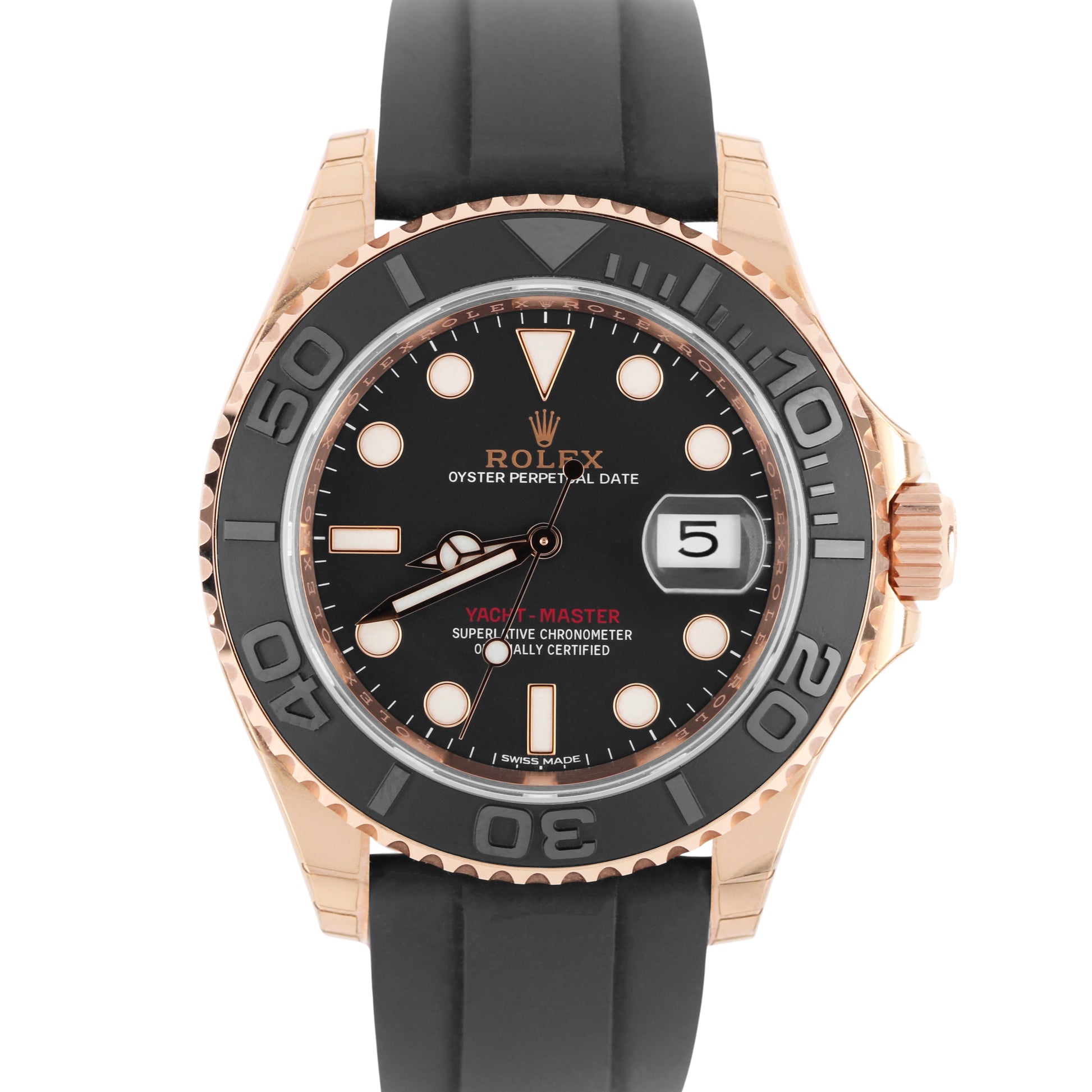 Rolex, Rolex Yacht-Master, Yacht-Master, Rolex 19k Rose Gold ,Rose Gold Rolex, Yacht-Master Rose Gold ,Rolex Oysterflex, Oysterflex, 116655, Rolex 116655