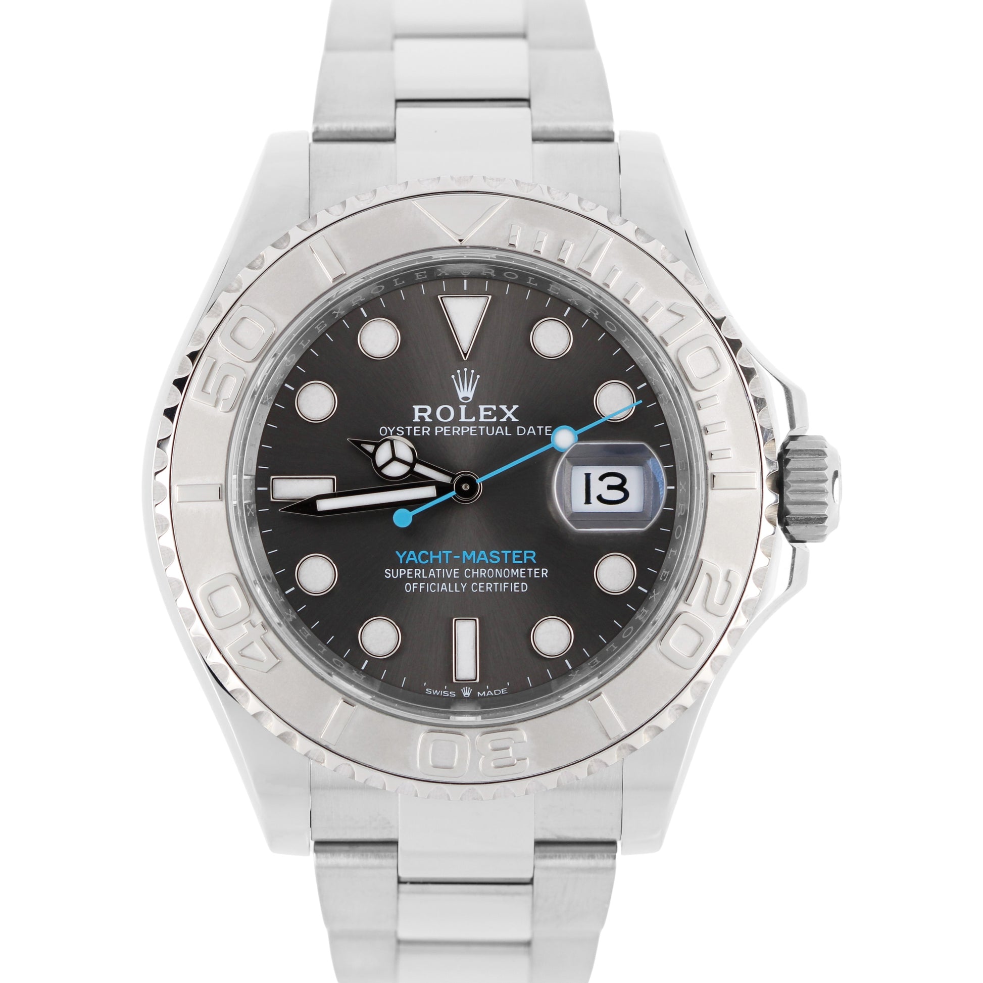 Rolex, Rolex Yacht-Master, Yacht-Master, Yacht Master, Yachtmaster, Rolex Rhodium, Rhodium Yacht-Master, Platinum Bezel Rolex, Platinum Bezel Yacht-Master, Rolex 126622, 126622